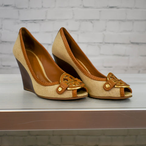 Tory Burch Wooden Wedges