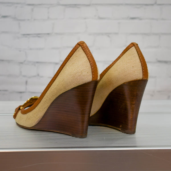 Tory Burch Wooden Wedges