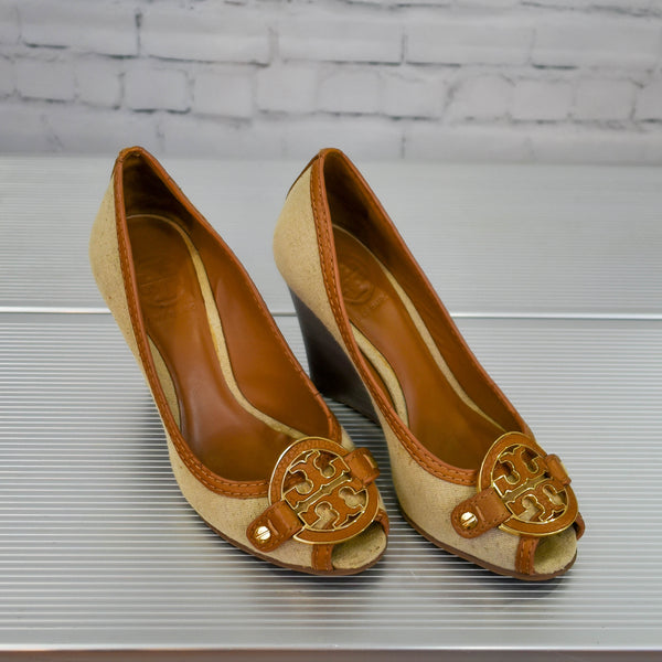 Tory Burch Wooden Wedges